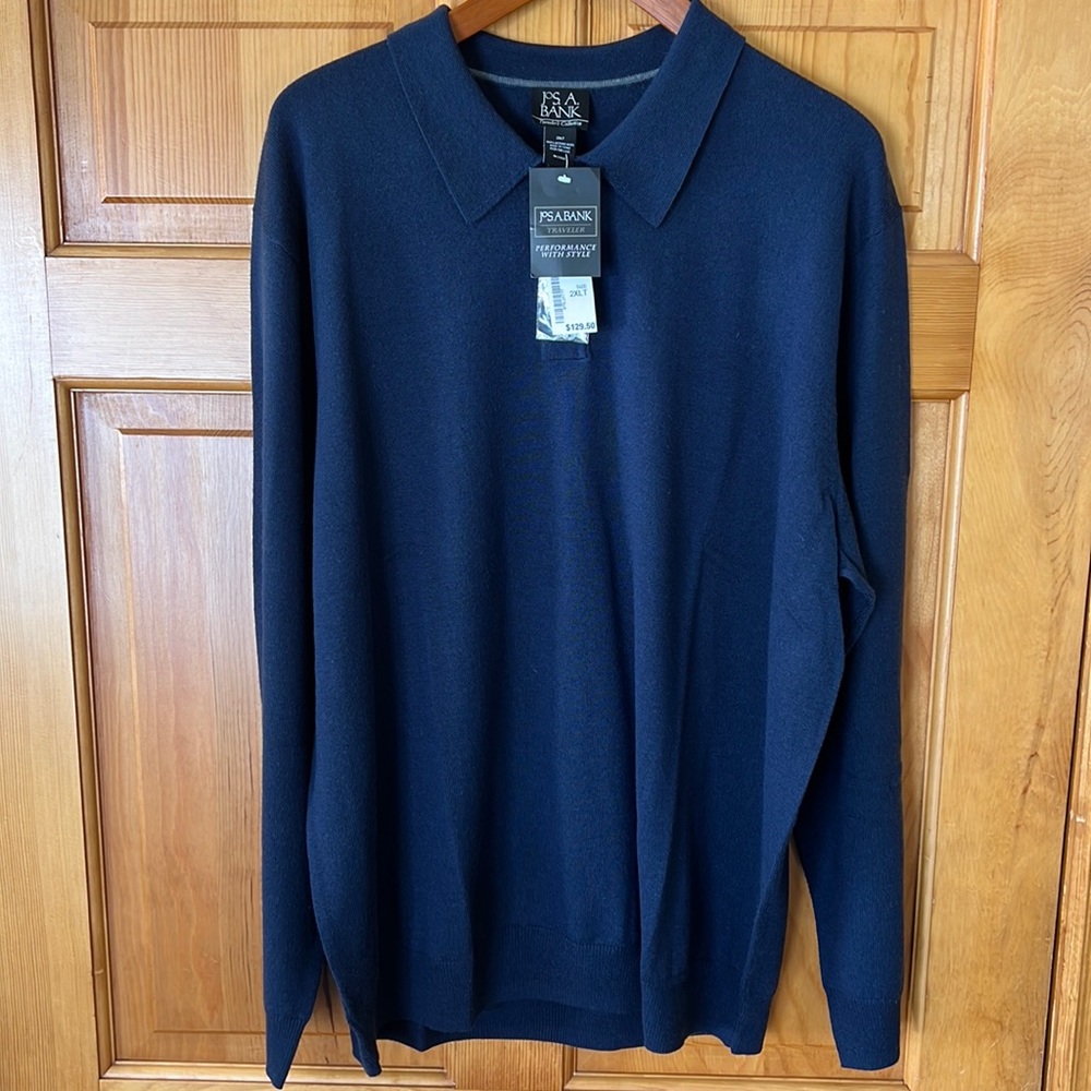 NWT 2XLT Merino Wool Blue Sweater
